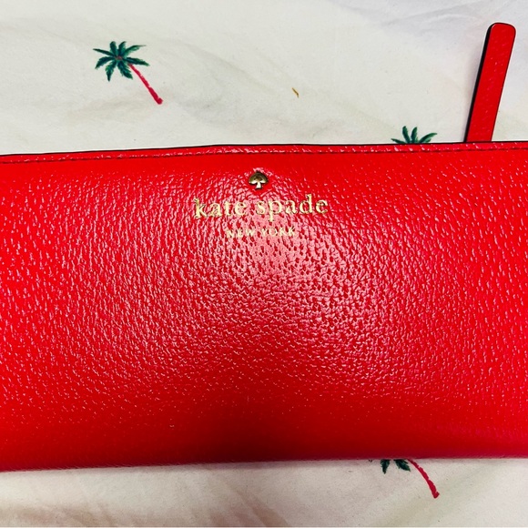 Kate Spade Red Leather Wallet - Picture 1 of 2